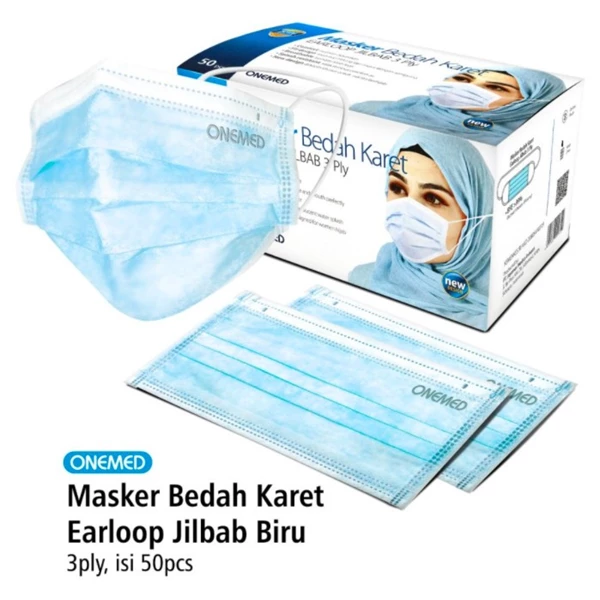 Masker Hijab Onemed isi 50 pcs / box