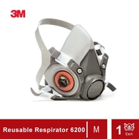 3M 6200 3M Half Facepiece Respirator Half Gas Mask Medium Masker