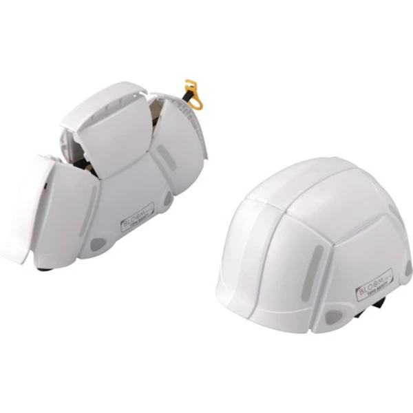 Toyo Safety Folding Helmet BLOOM White NO100-WH