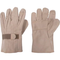 YOTSUGI YS-103-12-02 Protective Leather Gloves with Velcro