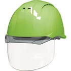 DIC AP11EVO-CSW KP Clear Visor Helmet (with Shield) in Fresh Green/Smoke 1