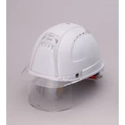 Toyo Safety Helmet Venti Plus with Shield Facet White NO.391F-C-C-WH 1
