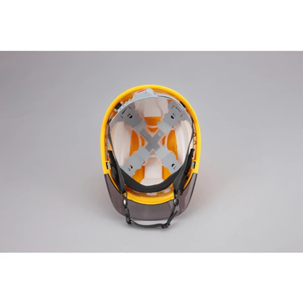 Toyo Safety Helmet with Ventilation Holes Eaves Clear Cap Body White NO.393F-C-WH
