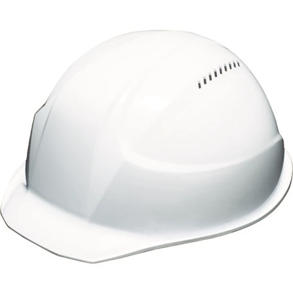 TRUSCO Ultra-Lightweight Helmet "Keihat" with Ventilation Holes White TD-AA17V-W