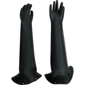 TOWA Natural Rubber Gloves with Blasting Gloves Flange 826