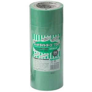Sekisui Fitlight Tape #738 50mm×25m (5-roll pack) Green N738M54